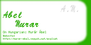 abel murar business card