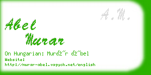 abel murar business card